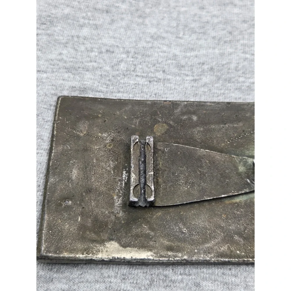 Vintage Coca Cola Solid Brass Tiffany Studios Atlanta Belt Buckle Collectible